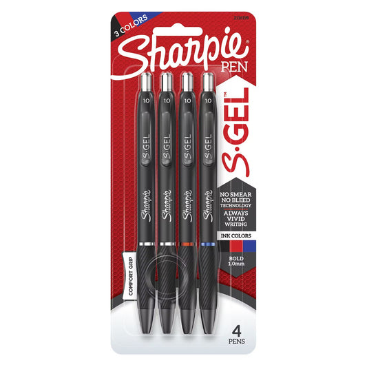 Sharpie 2116198 Gel 1.0mm 4ct B.Asst