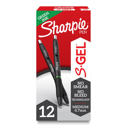 Sharpie 2126216 Gel 0.7mm Box Green