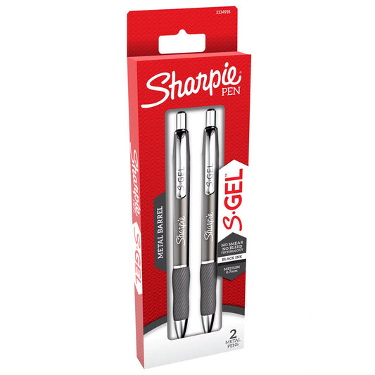 Sharpie 2134918 Gel Gnmtl 0.7mm 2ct Black