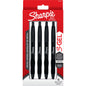 Sharpie 2153578 Gel Blkmtl 0.7mm 4ct Black Bil
