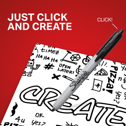 Sharpie Retractable Permanent Marker 3pk Asst