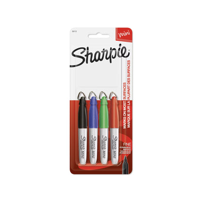 Sharpie 35113PP Mini Markers Fine Pt 4/Set Basic