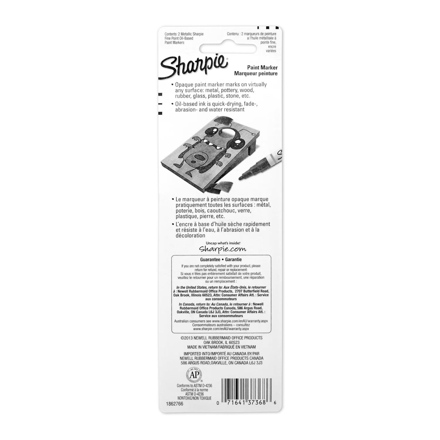 Sharpie Paint 2cd Gold Silver Fne