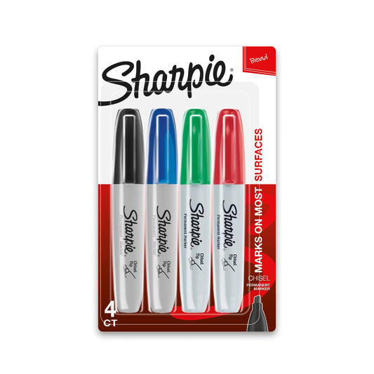 Sharpie 38254PP Chisel 4pk Asst