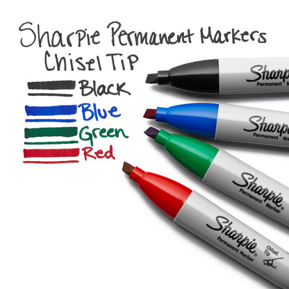Sharpie 38254PP Chisel 4pk Asst