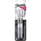 Sharpie 39108 FP Silver Metallic Perm Markers, Silver 2pk