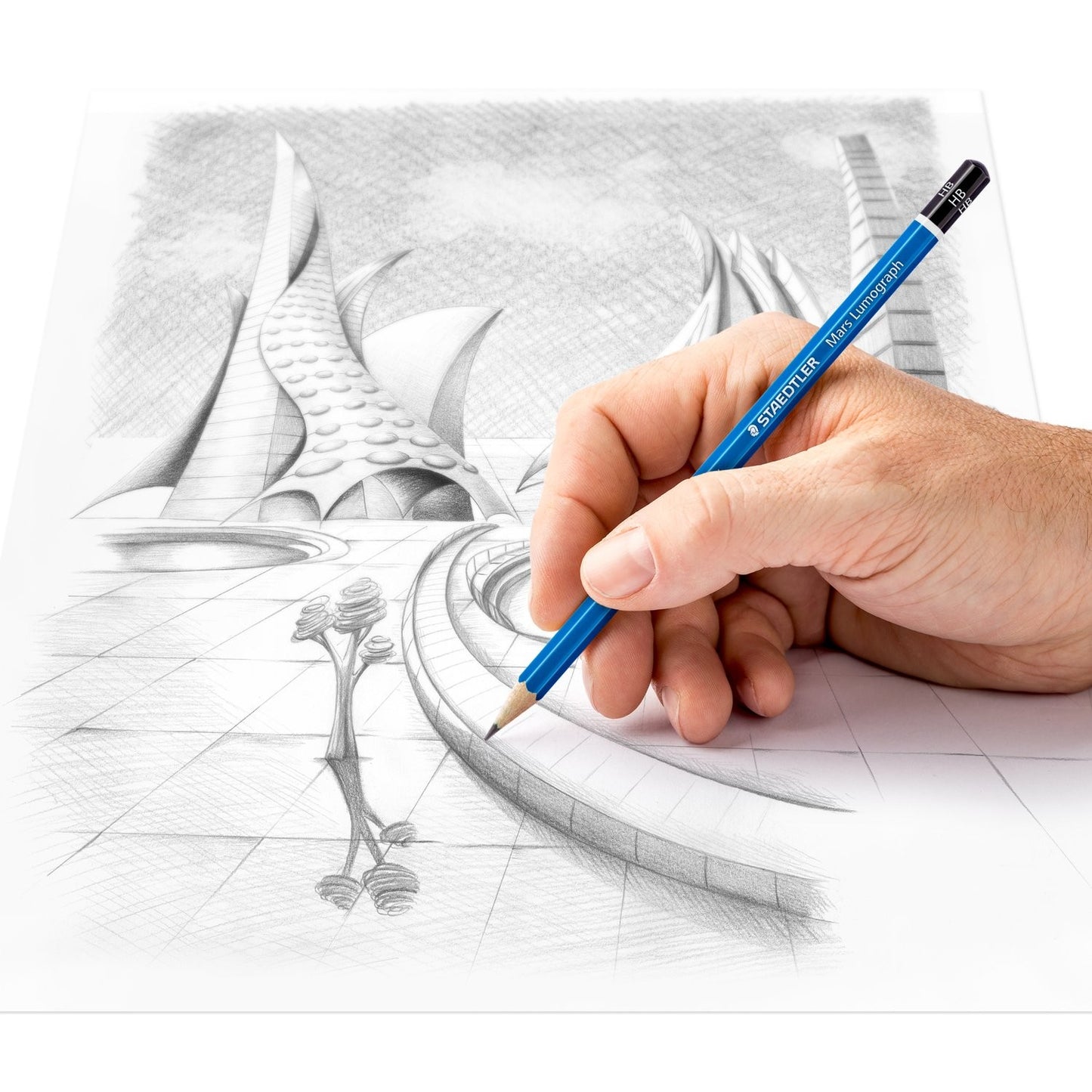 Staedtler 100-2B  M Staedtler Pencil,2b,Lumograph