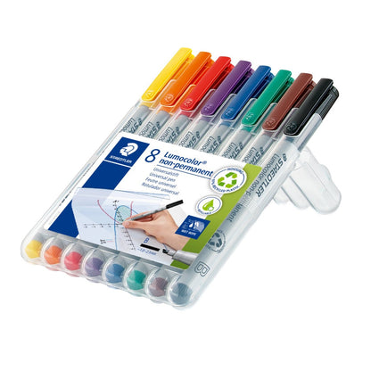 Staedtler 312 WP8 Staedtler Marker,Non-Perm,Lumo,Brd,8col