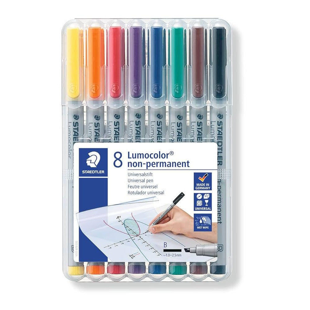 Staedtler 312 WP8 Staedtler Marker,Non-Perm,Lumo,Brd,8col