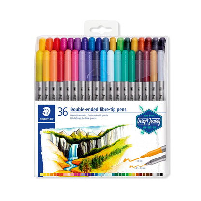 Staedtler 3200 TB36 Staedtler Duo-Fiber-Tip Pens 36pcs