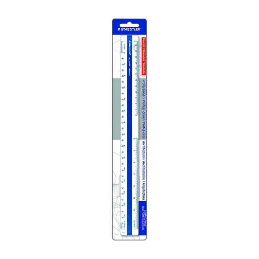Staedtler 56189-10BK02 Scale, 12 Flat, Architect
