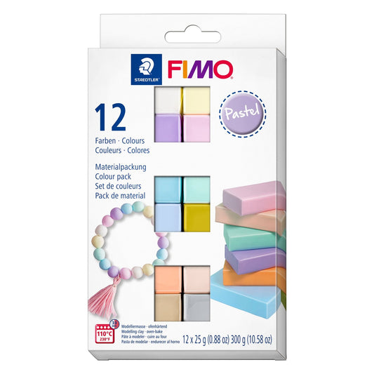 Staedtler 8023 C12-3 Staedtler Fimo Soft Set Pastel Col