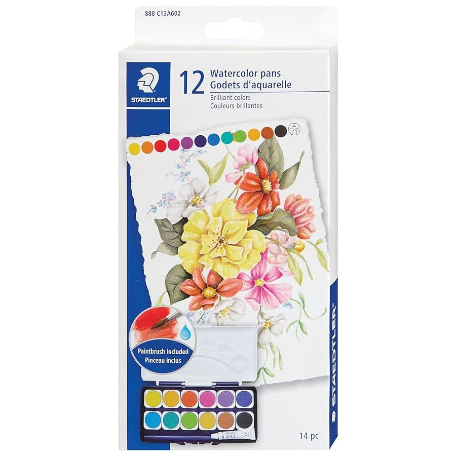 Staedtler 888 C12A6 Staedtler Paints,Watercolor,12pk