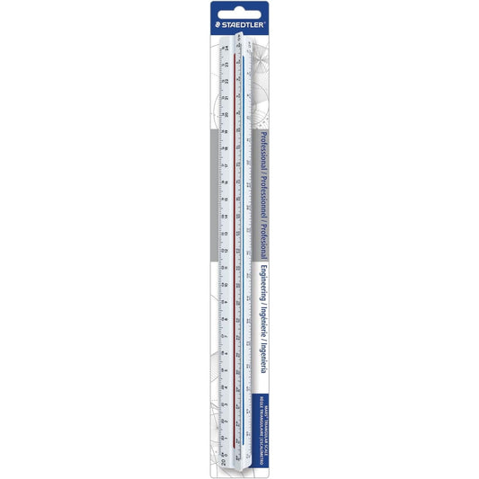 Staedtler 98718-34BK Scale, Engineering, w Groves, 12"