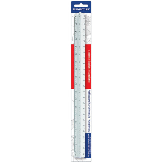 Staedtler 98719-31BK Staedtler Scale,Archtctl,W/Groves,12"