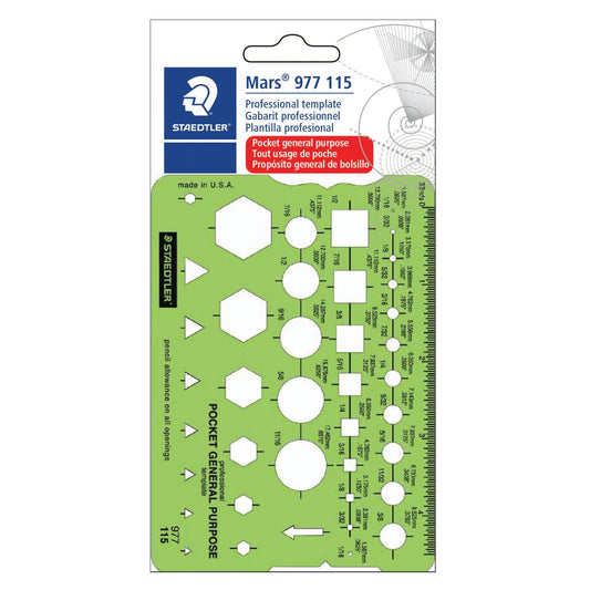 Staedtler 977 115 Staedtler Template, General Purpose