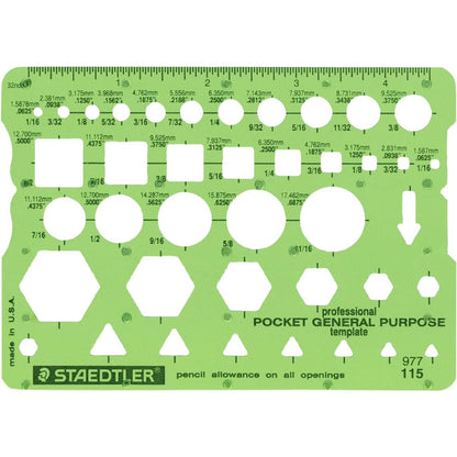 Staedtler 977 115 Staedtler Template, General Purpose