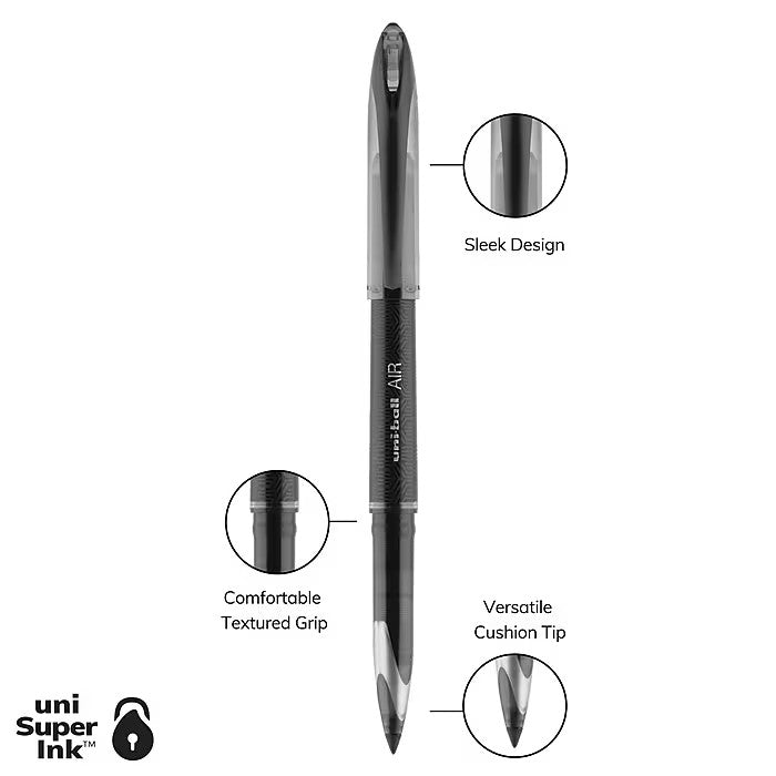 Uni Ball 1927631 Air Rlr Pen 0.7mm Os Black