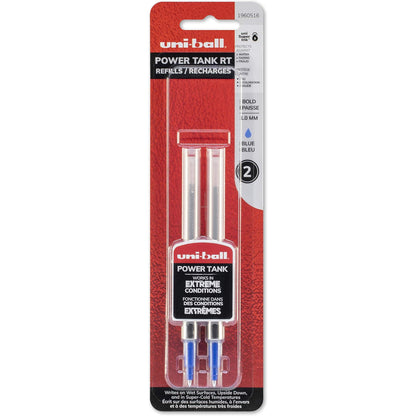 uni-ball : Refill for uni-ball Power Tank RT Ballpoint, Bold, Blue Ink, 2/pack -:- Sold as 2 Packs of - 2 - / - Total of 4 Each