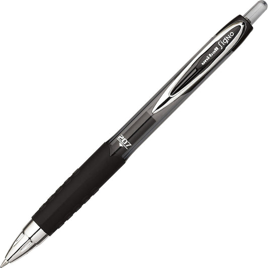 Uni Ball 33950 207 Gel RT Black Med