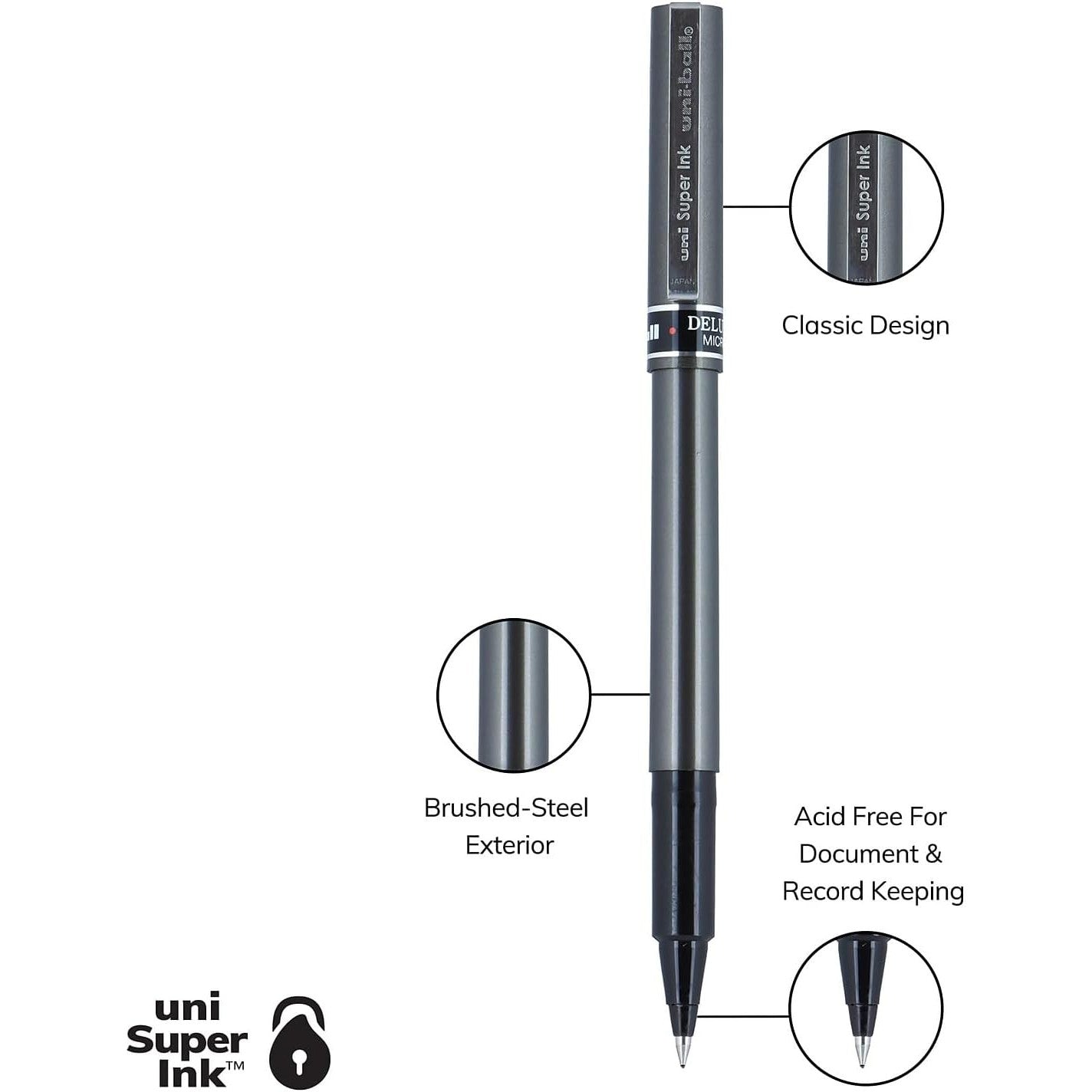 Uni Ball 60025 Deluxe Micro Black