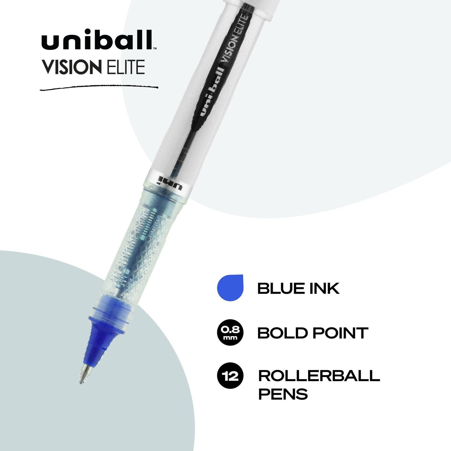 Uni Ball 61104 Vision Elite, Bold, Blue