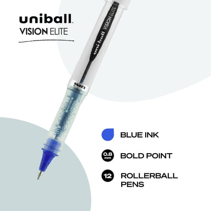 Uni Ball 61104 Vision Elite, Bold, Blue