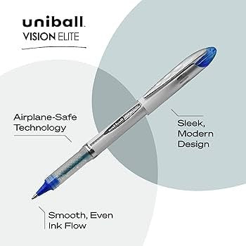 Uni Ball 61104 Vision Elite, Bold, Blue