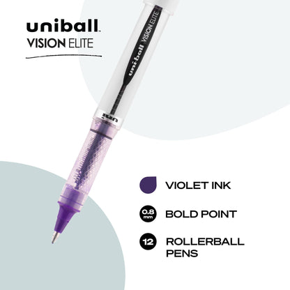 Uni Ball 61106 Vision Elite, Bold, Purple
