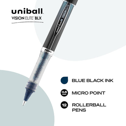 Uni Ball 69176 69020 Vision Elite, Micro, Blue/Black