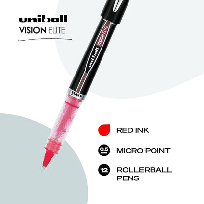 Uni Ball 69023 Vision Elite, Bold, Red