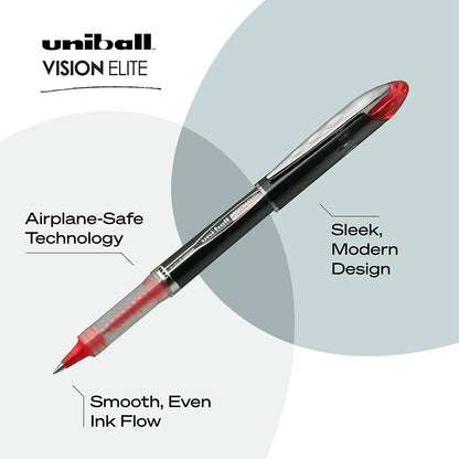 Uni Ball 69023 Vision Elite, Bold, Red