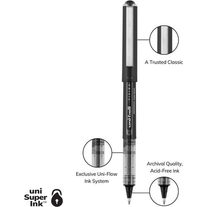 Uni Ball 70128 Vision 1.0mm Blk Os Dozen