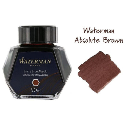 Waterman S0110830 Nostalgia Bottled Ink, Absolute Brown