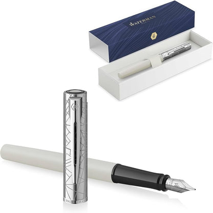 Waterman Graduate Allure DLX White Fountain Pen F GB