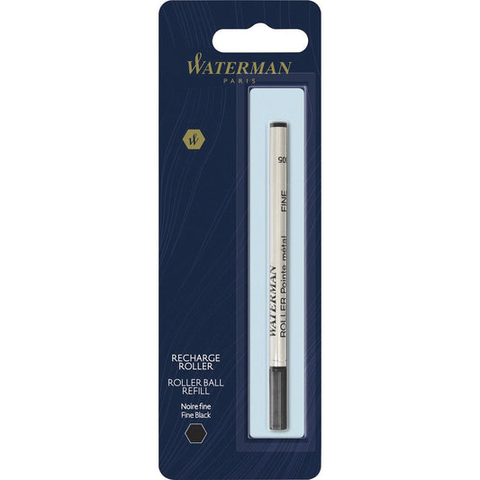 Waterman Rollerball Pen Refill, Fine, Black