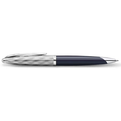 Waterman Carene L'Essence du Bleu Ballpoint Pen - Metal & Blue