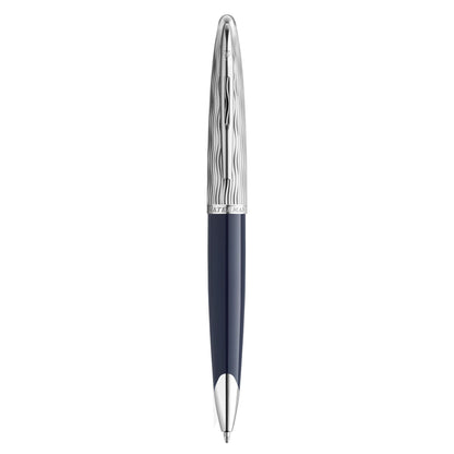Waterman Carene L'Essence du Bleu Ballpoint Pen - Metal & Blue