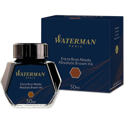 Waterman S0110830 Nostalgia Bottled Ink, Absolute Brown