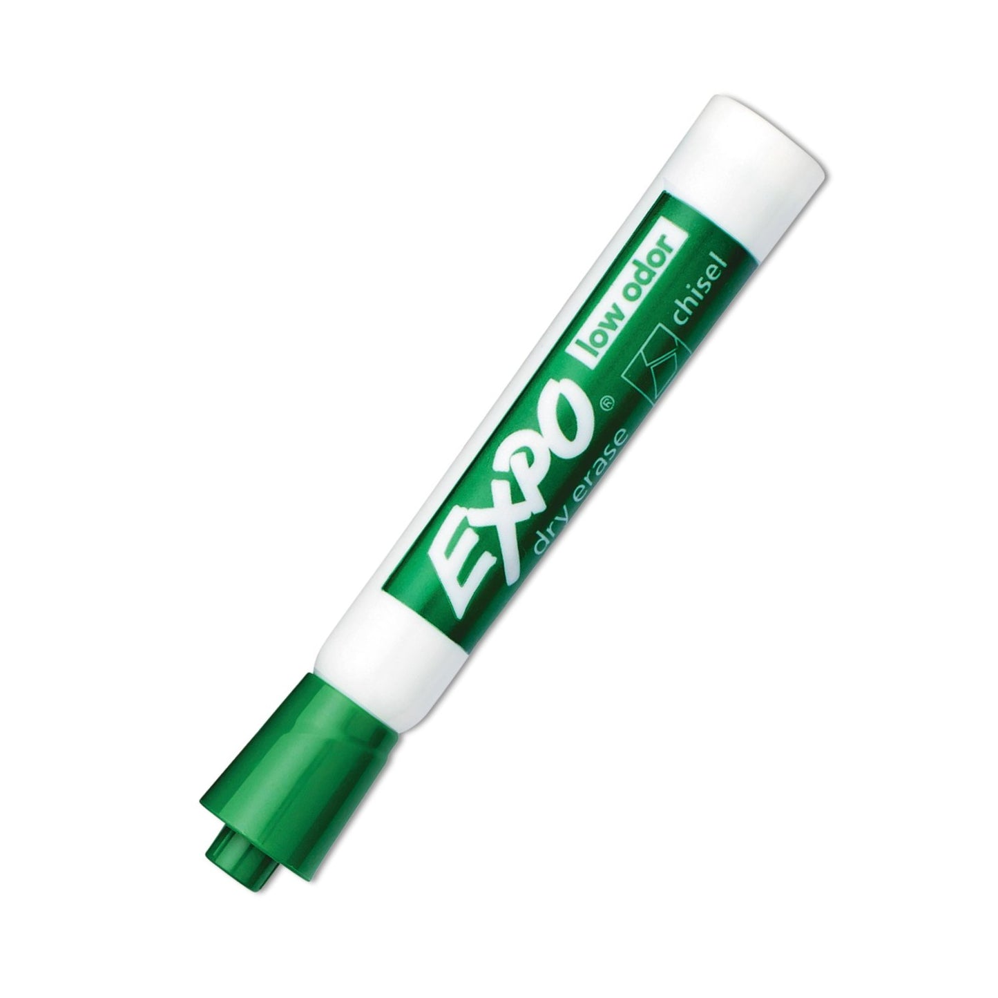 Expo 80004 2 Low Odor Dry Erase Marker, Chisel Tip, Green