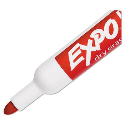 Expo 82002 2 Low Odor Dry Erase Marker, Bullet Tip, Red