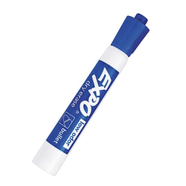 Expo Low Odor Dry Erase Whiteboard Marker, Bullet Tip, Blue