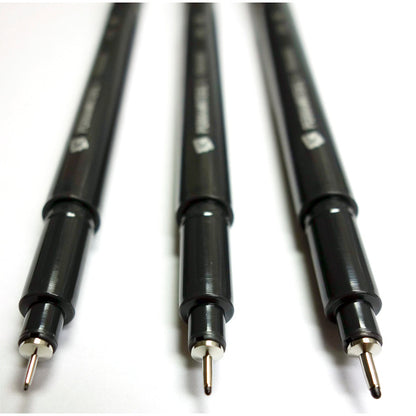 Yasutomo NSP Permawriter Set Black 01, 05, 07 3 Pieces