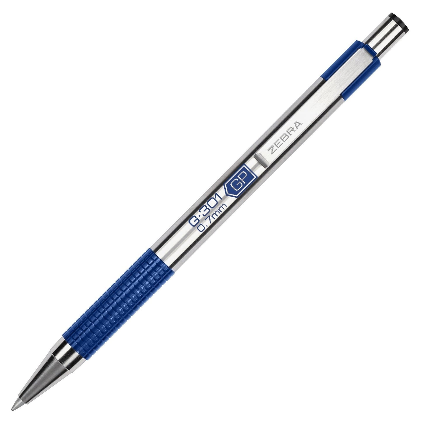 Zebra 41321 G-301 Gel Retractable 0.7mm Blue 1pk with Refill