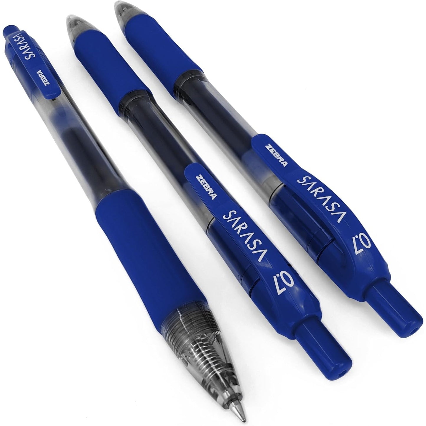 Zebra 46865 Sarasa Retractable Gel Ink Pens, Medium Point 0.7mm, Blue Ink