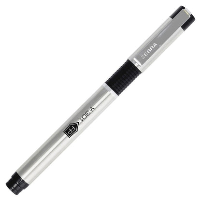 Zebra 48111 V-301 Stainless Steel Fountain Pen Black 1pk w/Bonus Refill