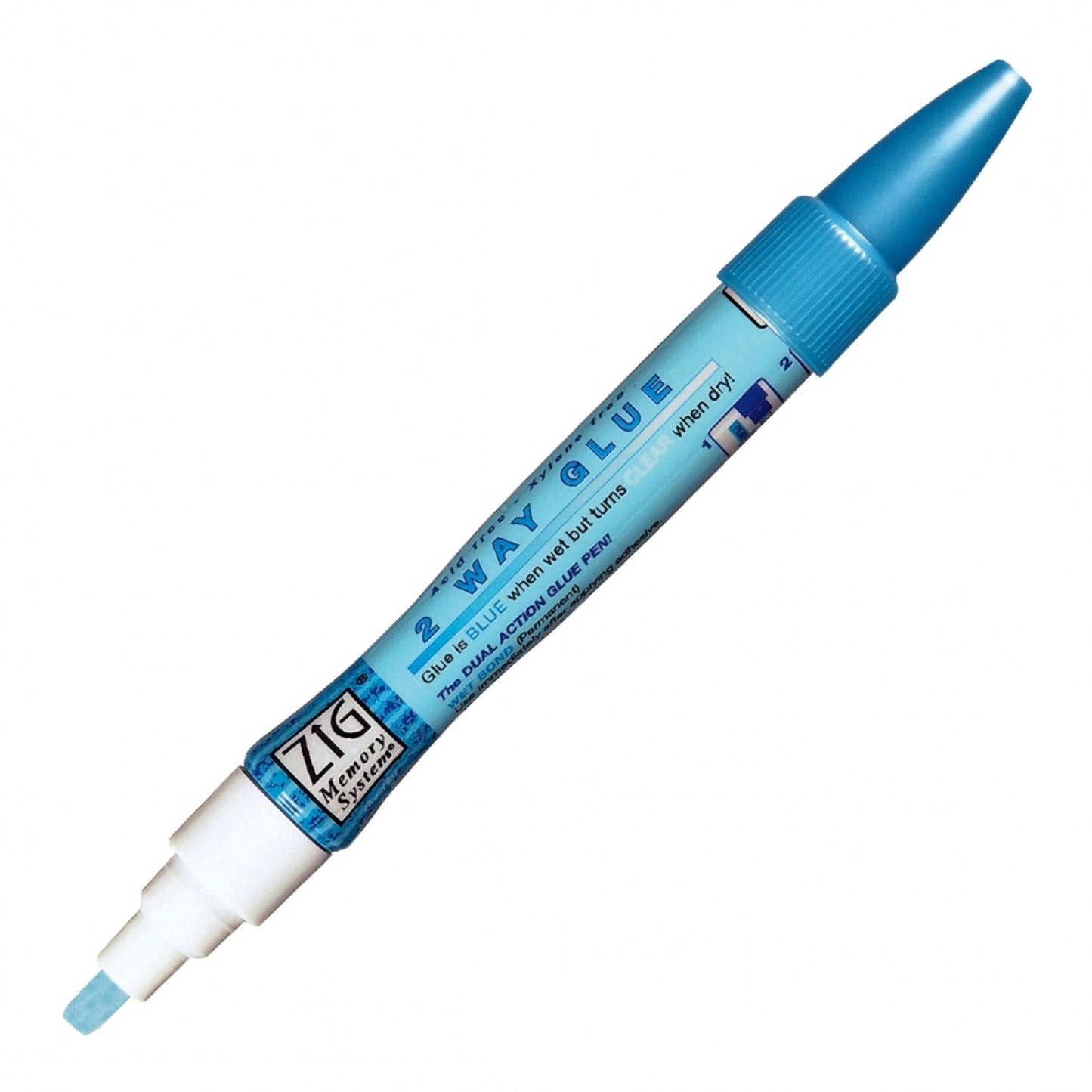 Zig Two Way Glue- Duel Action, Chisel Tip
