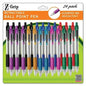 Zebra 12223 Z-Grip Retractable Ballpoint 1.0mm Assorted 24pk
