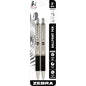 Zebra 29212 F-402 Retractable Ballpoint 0.7mm Black 2pk
