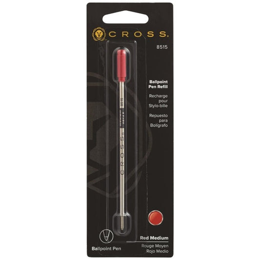 Cross Standard Ballpoint Pen Refill, Red, Medium